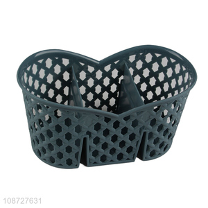 Good quality hollow plastic desktop storage basket for office