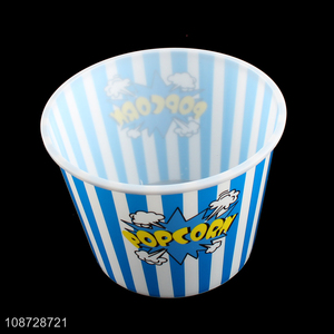 Wholesale reusable plastic popcorn bucket durable popcorn cup for family party