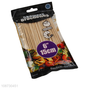 Best price 100pcs <em>bamboo</em> barbecue sticks <em>bamboo</em> skewer set for sale