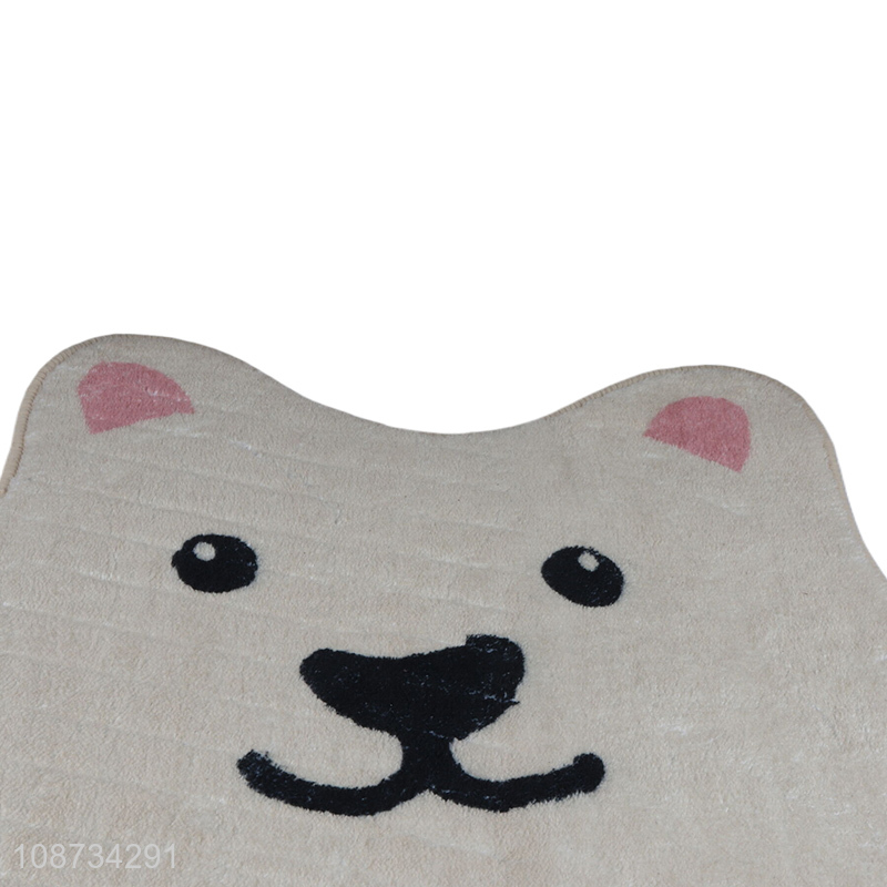 New arrival cute bear shape bath mat non-slip water absorbent bath rug