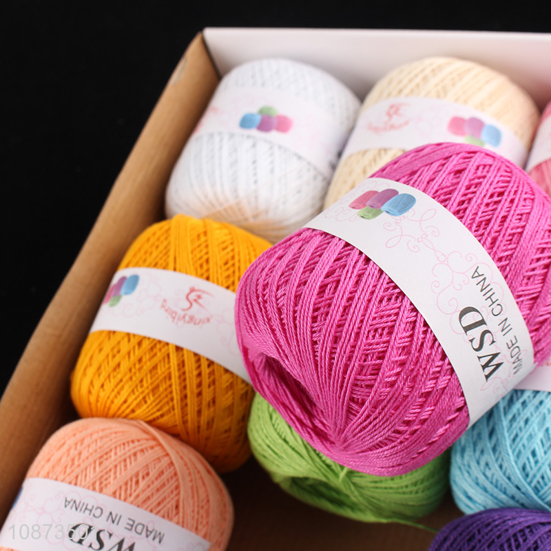 New product 80g/pc 100% cotton embroidery threads crochet threads