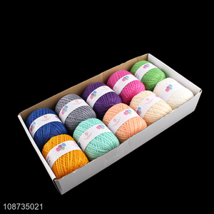 Hot selling 80g/pc crochet knitting yarn cotton embroidery threads