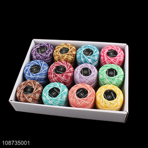 Wholesale 20g/pc bicolor cotton embroidery thread for cross stitch