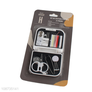 Hot sale mini travel sewing kit with case travel sewing supplies