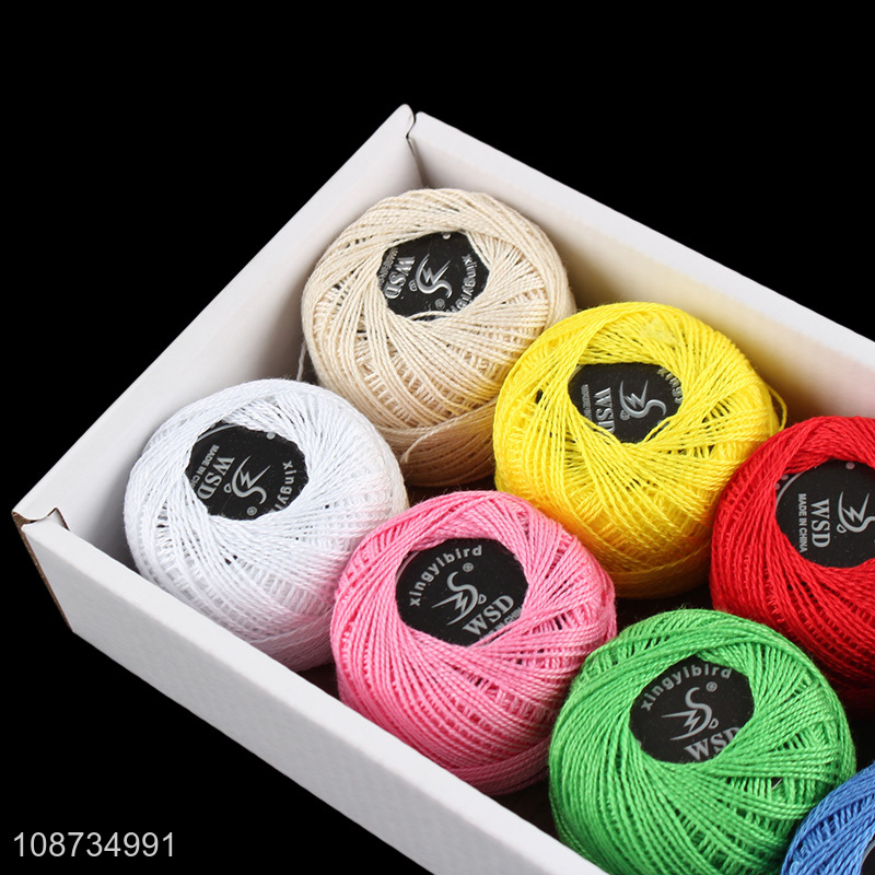 Online wholesale 10g/pc crochet threads cotton yarn for knitting