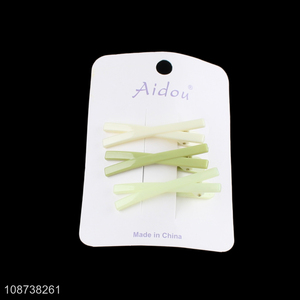 Top selling plastic 3pcs fashion <em>hairpin</em> hair clip hair accessories wholesale