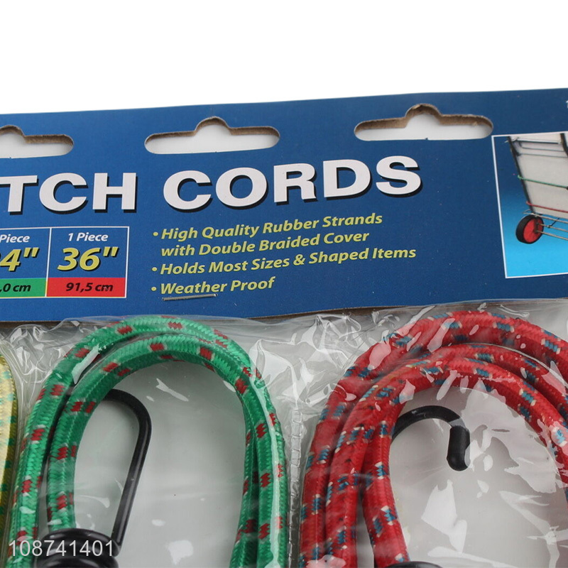 Wholesale heavy duty elastic bungee cord bungee straps with hooks