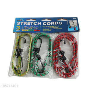 Wholesale heavy duty elastic bungee cord bungee straps with hooks