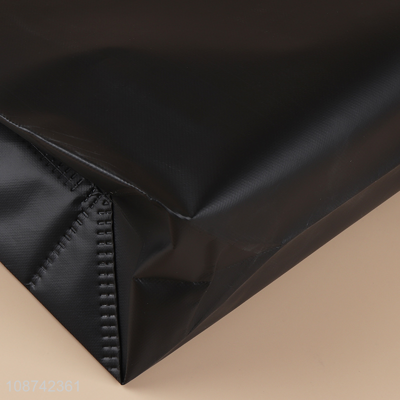Top quality black lightweight folding shopping bag tote bag wholesale