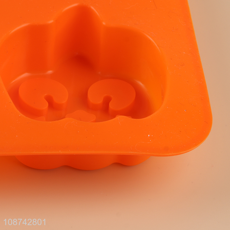 Top selling pumpkin shaped silicone non-stick cookies mold mini cake mould