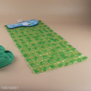 Online wholesale rectangle clear non-slip floor mat bath mat with suction cup