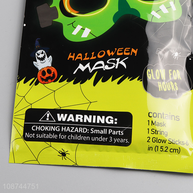 Factory price halloween party supplies glowing festival mask for sale