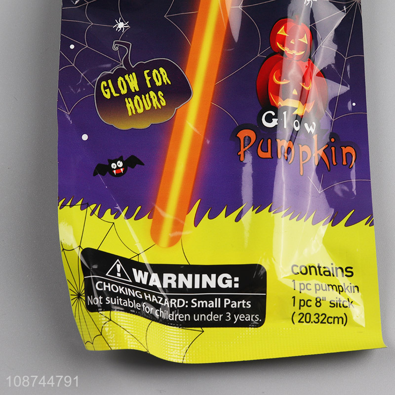 Low price party supplies children glowing pumpkin stick toys for sale