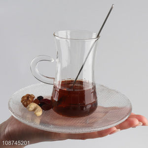 China imports clear <em>glass</em> coffee mugs <em>glass</em> beverage <em>cup</em> with handle
