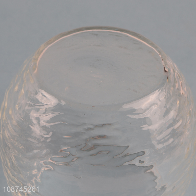 Wholesale textured glass cup glass juice cup water cup wine glasses