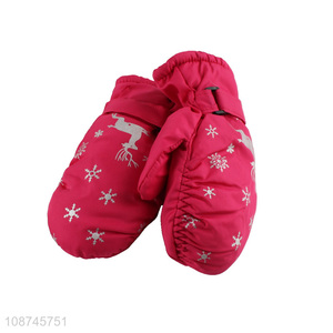 Wholesale kids snow mittens waterproof <em>winter</em> warm snow ski <em>gloves</em>