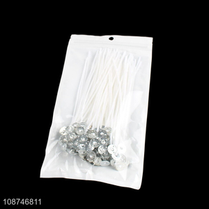 Online wholesale impregnated cotton wicks pre-waxed wicks for candle making