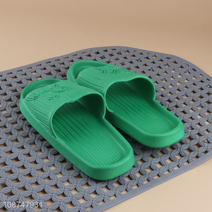Popular products green anti-slip summer home slippers bathroom slippers for sale