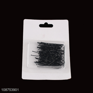 Yiwu market 50pcs black simple <em>hairpin</em> hair accessories for girls