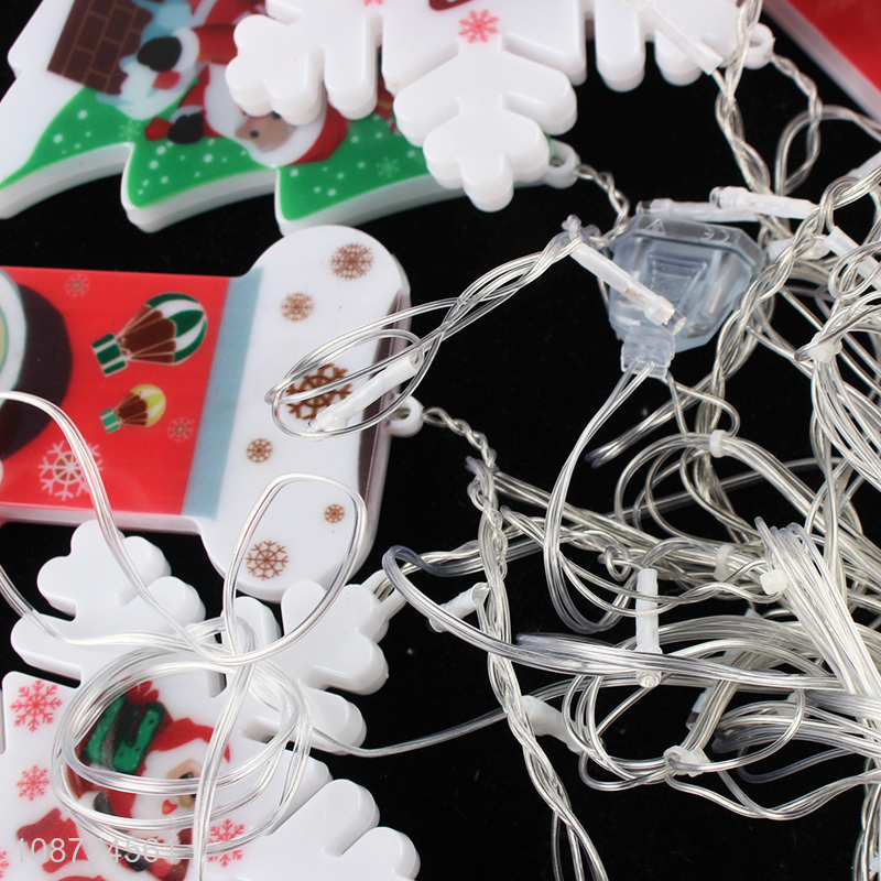 Wholesale Christmas lighting santa claus snowman pendants led string lights