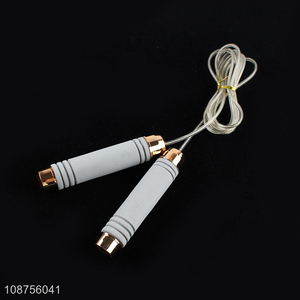 Online wholesale training skipping rope jump rope with comfort grip