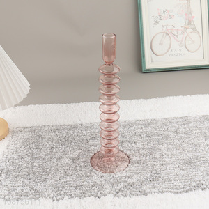 Online wholesale <em>glass</em> <em>candlestick</em> holder colorful <em>glass</em> taper candle holder