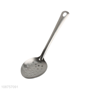 Wholesale 201 stainless steel slotted <em>spoon</em> for kitchen buffet