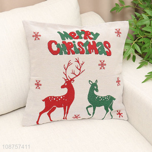Bottom price Christmas pillow cover decorative throw pillow cover