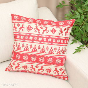 Hot selling soft Christmas pillow cover for home couch sofa
