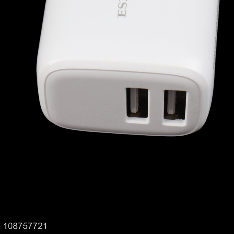 Good quality dual port USB mobile phone charger power adapter