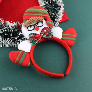 China supplier christmas decoration snowman hair hoop for children