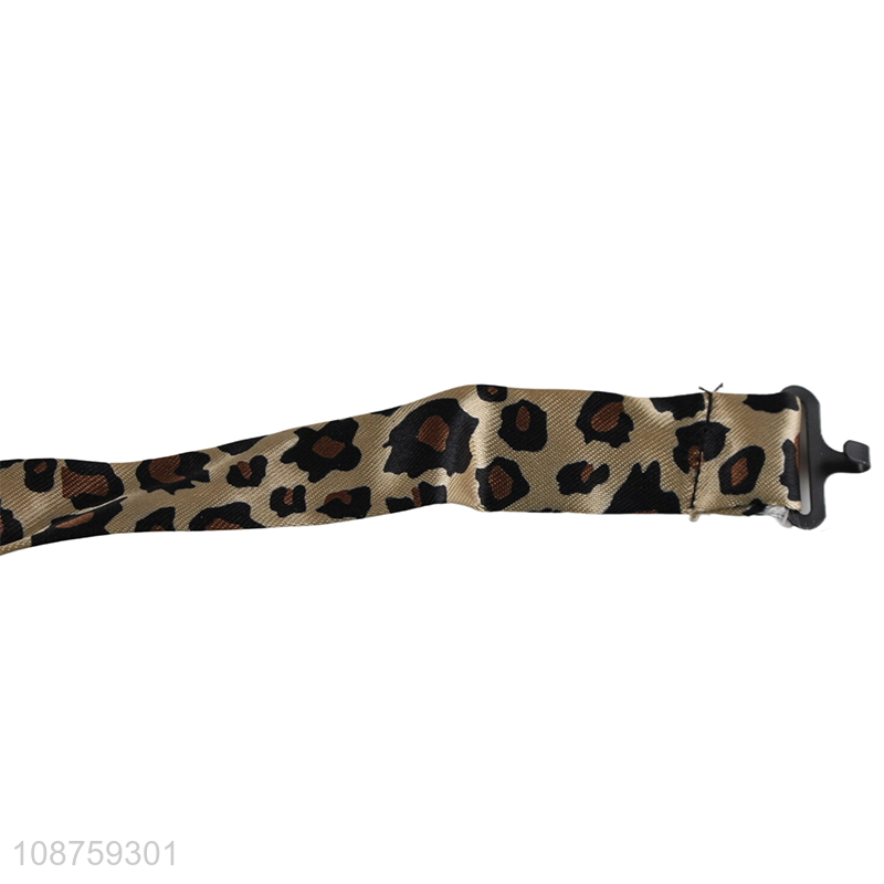 China wholesale pre-tied bow tie adjustable bowties leopard bow tie