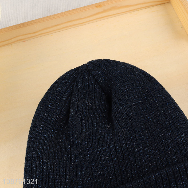 High quality unisex winter beanie skull cap cuffed hat for women