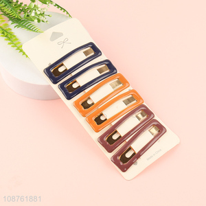 New arrival alloy rectangle hollow <em>hairpin</em> hair accessories set