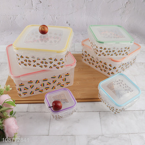 New product 6pcs/set airtight food storage containers