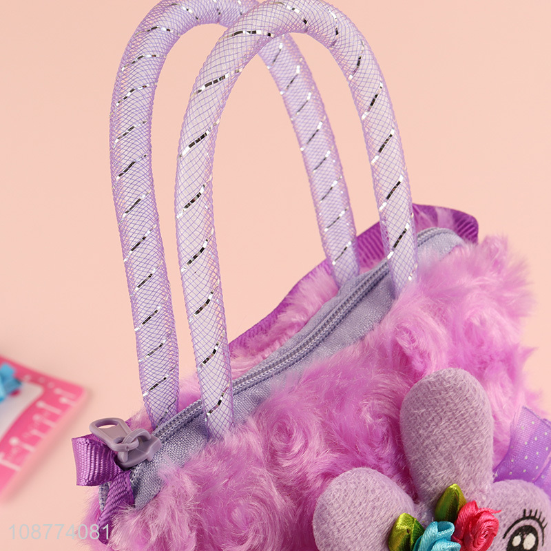 New product plush handbag crossbody bag for kids