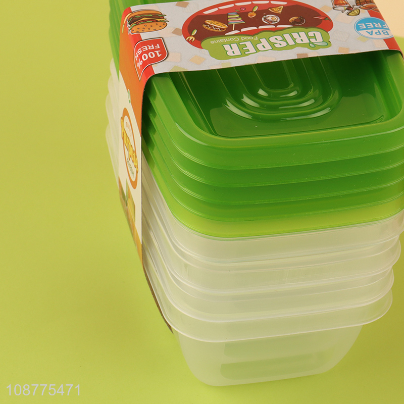 Wholesale 5 pieces 550ml plastic food storage containers