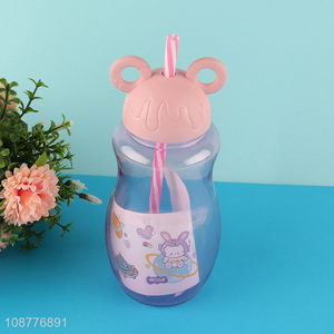 China imports cartoon plastic water cup with <em>straw</em>