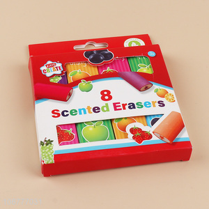 China factory 8pcs scented eraser set