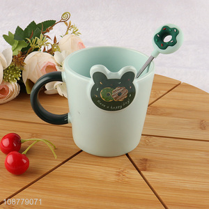 Wholesale cute donut mug ceramic coffee mug with spoon