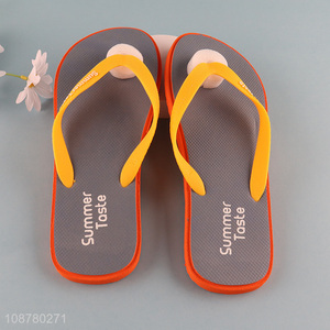 Online wholesale men's slippers summer flip flops