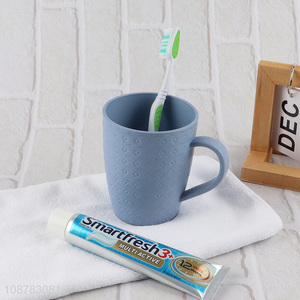Factory supply wheat straw bathroom cup toothbrush cup