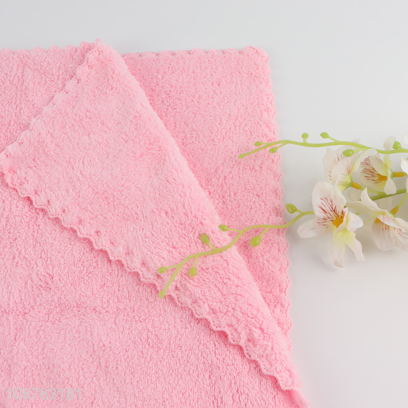 Online wholesale large soft coral fleece bath towels