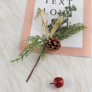 Good quality artificial Christmas pine picks with pinecones