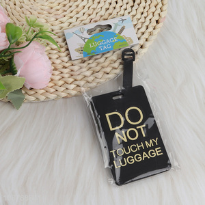New product pvc suitcase label luggage tag for travel