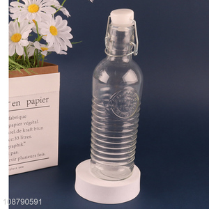 Top quality glass 500ML sealed bottle storage bottle