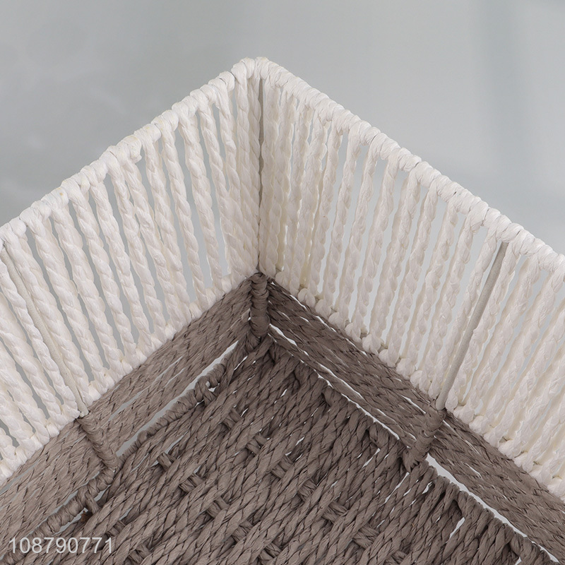 China supplier natural hand-woven storage basket for pantry