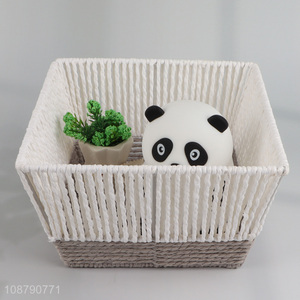 China supplier natural hand-woven storage basket for pantry