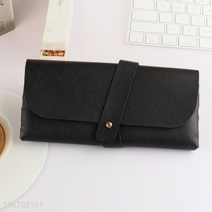 China factory portable leather glasses bag