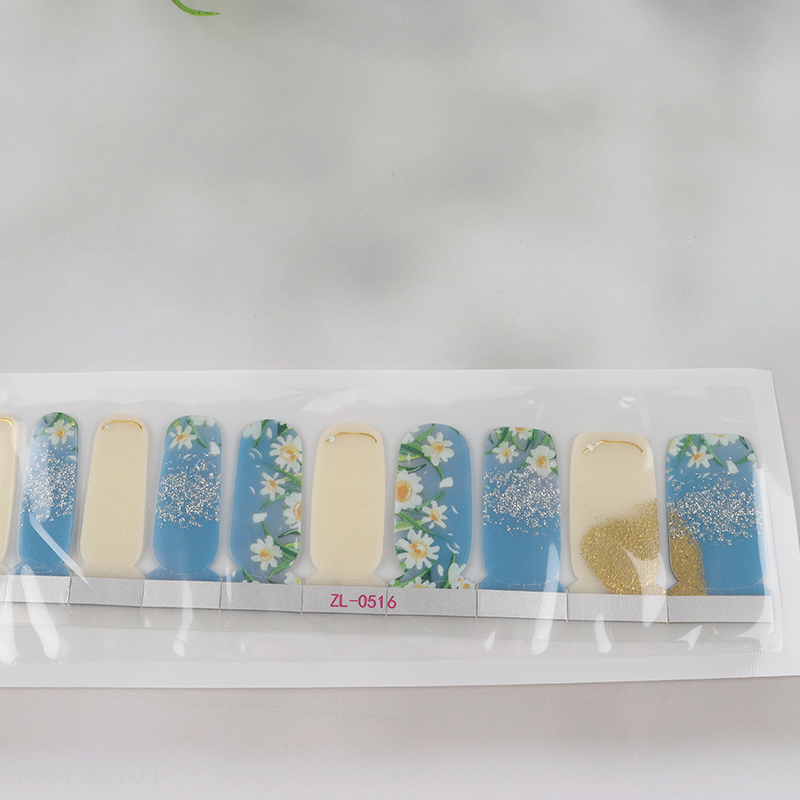 China imports full wrap self adhesive nail polish stickers